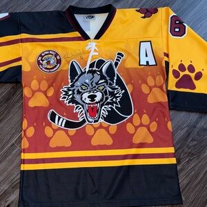 2005-2006 SIGNED Chicago Wolves Alpha Wolf Jersey